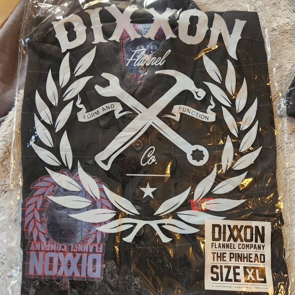 Dixxon Black Flannel Shirt XL